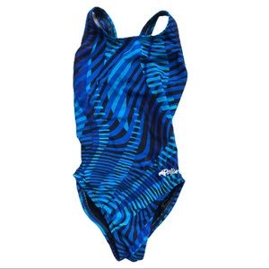 Dolphin 4-5Y blue racing swimsuit